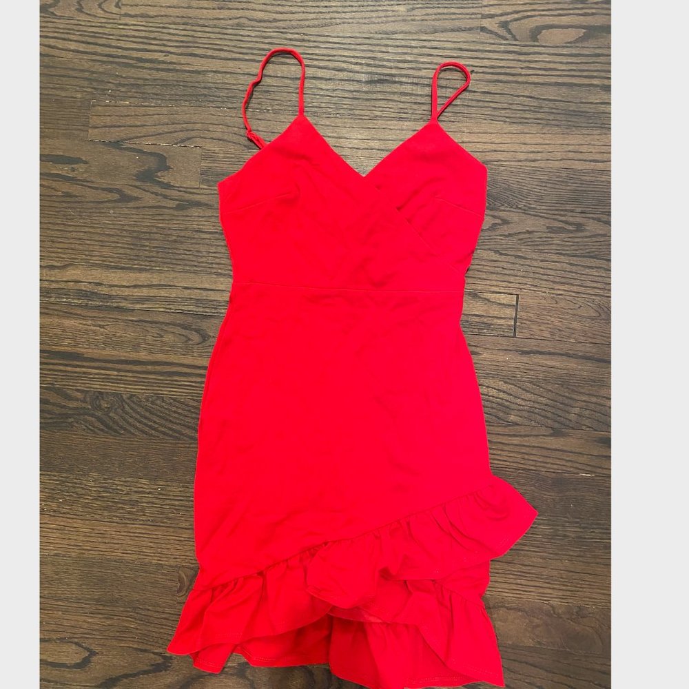 Red mini dress from Lulu's